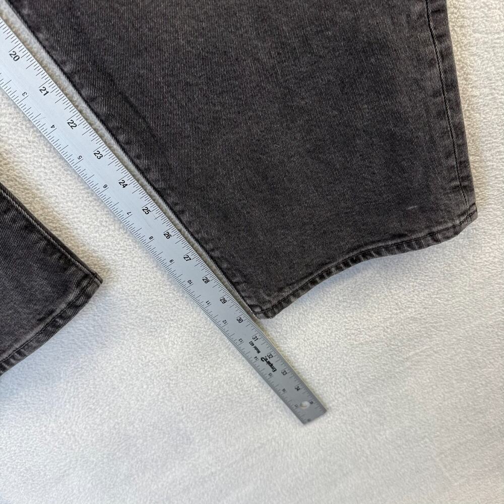 Madewell Jeans Men's 40x32 Black Relaxed Taper Denim 5 Pocket NJ004 Cotton NEW - Picture 4 of 9